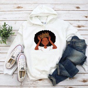Queen Afro Hoodie. Best gift for her